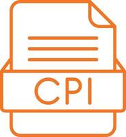 cpi file formato vettore icona