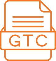 gtc file formato vettore icona