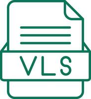 vls file formato vettore icona