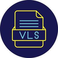 vls file formato vettore icona