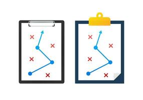 strategia. attività commerciale e finanziario. squadra sport. gioco tattica lavagna modello vettore