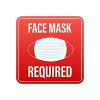 viso maschera necessario. persone indossare viso maschera. coronavirus epidemico. vettore azione illustrazione