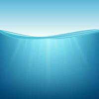 subacqueo oceano. acqua superficie. naturale sfondo. vettore azione illustrazione