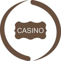 casinò cartello vettore icona