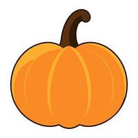 colorato zucca piatto illustrazione, gratuito carino zucca vettore clipart