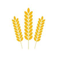 agricoltura Grano logo modello, Grano orecchie. vettore azione illustrazione