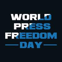 giornata mondiale della libertà di stampa vettore