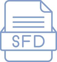 sfd file formato vettore icona