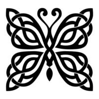 farfalla celtico nodo vettore
