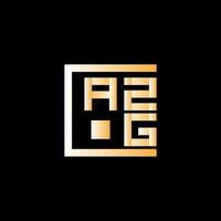 azg lettera logo vettore disegno, azg semplice e moderno logo. azg lussuoso alfabeto design