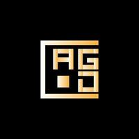 agg lettera logo vettore disegno, agg semplice e moderno logo. agg lussuoso alfabeto design