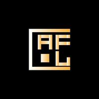 afl lettera logo vettore disegno, afl semplice e moderno logo. afl lussuoso alfabeto design