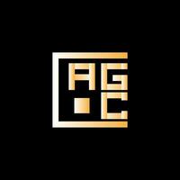 agc lettera logo vettore disegno, agc semplice e moderno logo. agc lussuoso alfabeto design