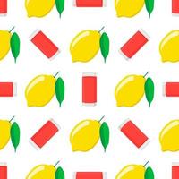 illustrazione a tema grande limonata colorata in tazza di limone vettore