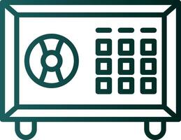 cassetta di sicurezza vettore icona design