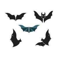 disegno del logo di immagini di pipistrello vettore