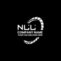 nll lettera logo vettore disegno, nll semplice e moderno logo. nll lussuoso alfabeto design