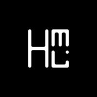 hml lettera logo vettore disegno, hml semplice e moderno logo. hml lussuoso alfabeto design