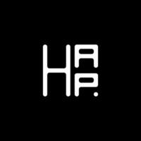 hap lettera logo vettore disegno, hap semplice e moderno logo. hap lussuoso alfabeto design