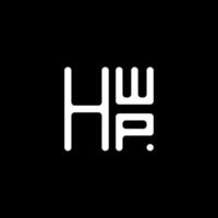 hwp lettera logo vettore disegno, hwp semplice e moderno logo. hwp lussuoso alfabeto design