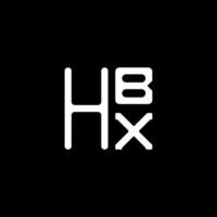 hbx lettera logo vettore disegno, hbx semplice e moderno logo. hbx lussuoso alfabeto design