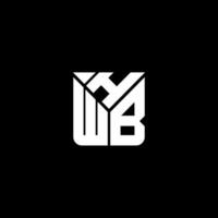 hwb lettera logo vettore disegno, hwb semplice e moderno logo. hwb lussuoso alfabeto design