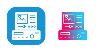 elettrocardiogramma vettore icona