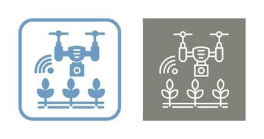 inteligente azienda agricola vettore icona