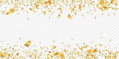 oro luccicante coriandoli sfondo per vacanza, compleanno, festa e celebrazione vettore