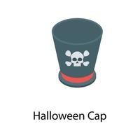 concetti di cappello di halloween vettore