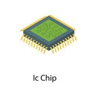 chip cerebrale elettronico vettore