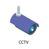 telecamera di sicurezza cctv vettore