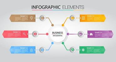 modello di casella di testo moderna, banner infografica vettore