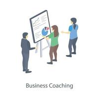 concetti di coaching aziendale vettore