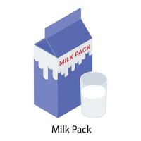 contenitore per latte vettore