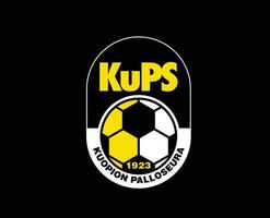 Kuopion pallosura club logo simbolo Finlandia lega calcio astratto design vettore illustrazione con nero sfondo