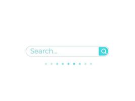modello vettoriale della barra di ricerca per interfaccia utente, web e app, design minimalista