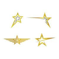 immagini del logo della stella vettore