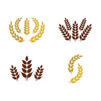 immagini del logo di grano vettore