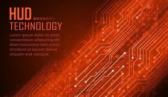 testo cyber circuito futuro concetto di tecnologia background cyber vettore