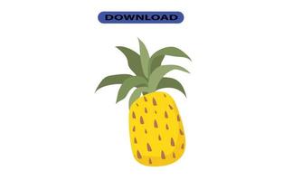 icona ananas o logo ad alta risoluzione vettore