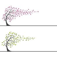 disegno dell'illustrazione vettoriale del ramo di un albero