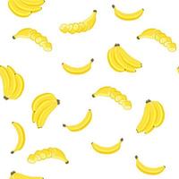 illustrazione sul tema grande banana colorata senza cuciture vettore
