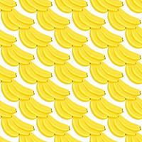 illustrazione sul tema grande banana colorata senza cuciture vettore