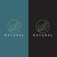 minimalista femminile botanico fiore bellezza linea pianta logo, design vettore illustrazione