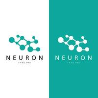 neurone logo, cel dna Rete vettore, e particella tecnologia, semplice illustrazione modello design vettore