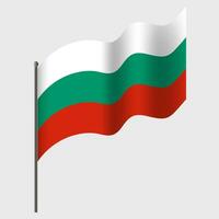 vettore Bulgaria bandiera. salutò bandiera di Bulgaria. Bulgaria emblema, icona.