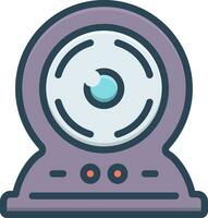 colore icona per webcam vettore