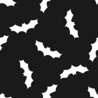 Halloween pipistrello silhouette. senza soluzione di continuità modello per involucro carta, Abiti Stampa, tessuti, confezione vettore