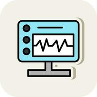 dispositivo monitoraggio vettore icona design